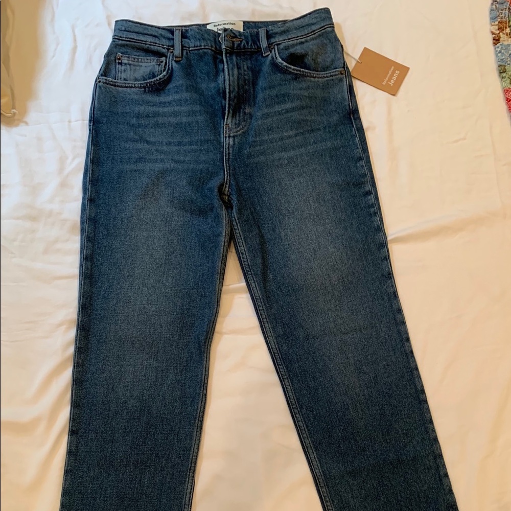 Reformation Liza High Waist Straight Leg Jeans